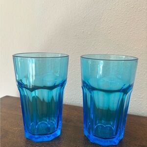 IKEA POKAL glass in blue